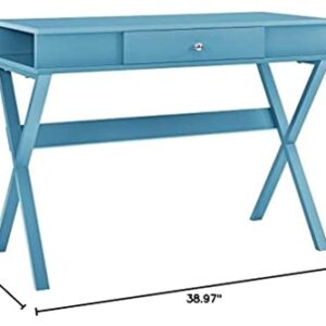 Ameriwood Home Paxton Campaign Desk, Blue