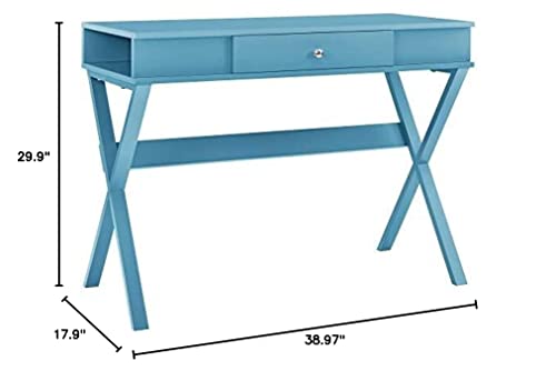 Ameriwood Home Paxton Campaign Desk, Blue