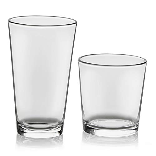 Libbey Flare 16-Piece Tumbler and Rocks Glass Set