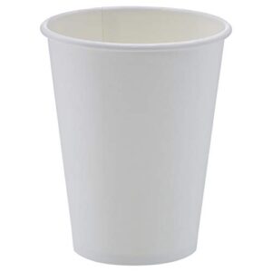 amazon basics compostable hot paper cup, 12-ounce, 1000-pack, white