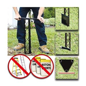 Pylex 10736 Clothesline Post, Black