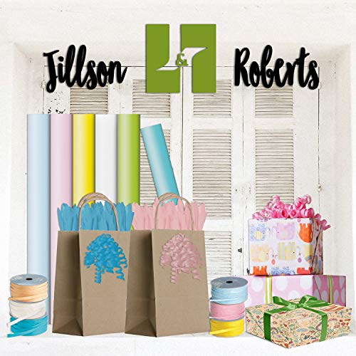Jillson Roberts 6 Roll-Count All-Occasion Solid Color Gift Wrap Available in 10 Different Assortments, Pretty Pastels
