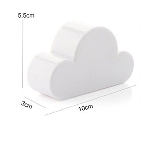 Pack of 4 Blue White Yellow Pink Creative Novelty Cute Cloud Shape Magnetic Magnets Key Holder Wall Keychains Hanger Home office Decoration