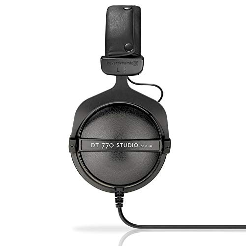 beyerdynamic DT 770 Pro Studio Headphones - Over-Ear, Closed-Back, Professional Design for Recording and Monitoring (80 Ohm, Grey)