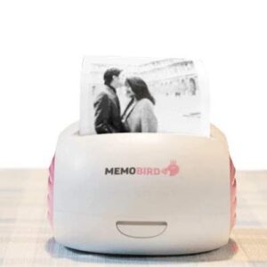 Memobird G2 Thermal Printer | Inkless Printer | Sticky Portable Printer | Compatible with iPhone and Android | Wi-Fi and Bluetooth Mode | Black and White Mini Picture and Note Printer - Green