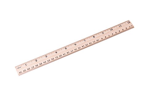 20 Pack Wooden Ruler Wood Rulers School Rulers Office Rulers and Clothing Measuring Rulers, 2Scale (12Inch and 30CM) …