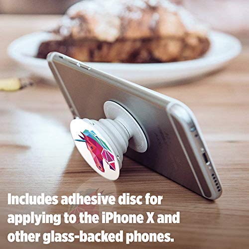 PopSockets Wireless Stand for Smartphones & Tablets - Geometric Unicorn Green