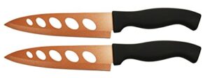 copper knife - 2 pack. never needs sharpening - copper knife stainless steel stays sharp forever