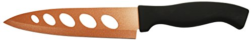 Set of 4 Copper Knives! 6.25" Blade - As Seen on TV Never Sharpen Knives! Stays Sharp Forever! Effortless Clean Cuts Every Time! Ideal for Chopping, Dicing, Mincing, and More! (4)