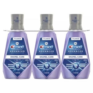 3 pack -crest pro-health advanced with extra deep clean mouthwash, clean mint, 33.8 fluid ounce
