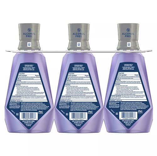 3 Pack -Crest Pro-Health Advanced with Extra Deep Clean Mouthwash, Clean Mint, 33.8 Fluid Ounce