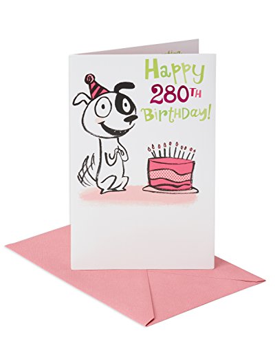 American Greetings Funny 40th Birthday Card (Dog Years)