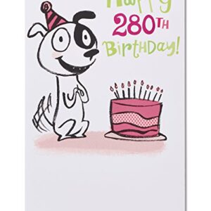 American Greetings Funny 40th Birthday Card (Dog Years)