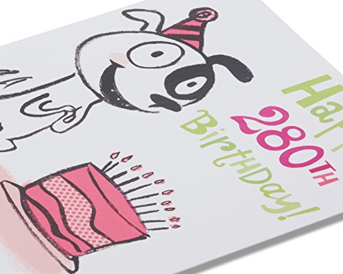 American Greetings Funny 40th Birthday Card (Dog Years)