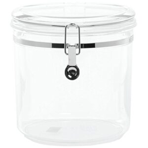 hubert® clear plastic canister 152 oz - 8"dia x 8"h