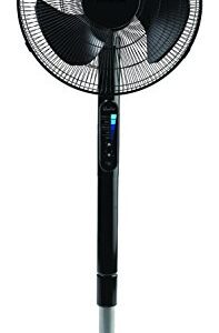 Honeywell HSF600B Advanced QuietSet 16” Whole Room Stand Fan, Black – Ultra Quiet Pedestal Fan with Remote Control, Oscillation and 5 Power Settings