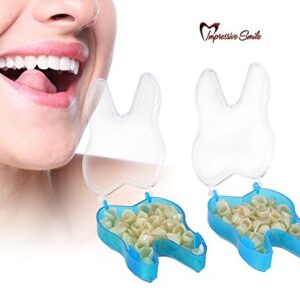 100 PCS Mixed Dental Temporary Crown Kit Anterior Front and Molar Posterior + Maximum Strength Dental Temporary Cement Loose Caps Repair