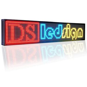 scrolling led sign with wifi p10 outdoor 40" x 8" led display programmable led sign perfect solution for advertising