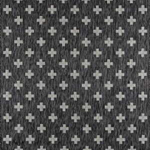 Novogratz by Momeni Villa Umbria Indoor Outdoor Rug, 3'11" x 5'7", Charcoal