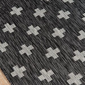 Novogratz by Momeni Villa Umbria Indoor Outdoor Rug, 3'11" x 5'7", Charcoal