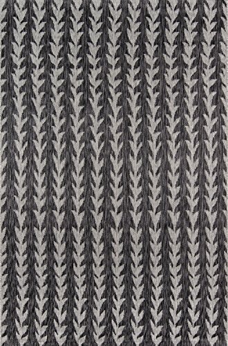 Novogratz by Momeni Rugs Villa Collection Amalfi Indoor/Outdoor Area Rug, 2'0" x 3'0", Charcoal