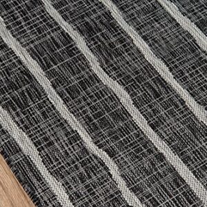 Novogratz by Momeni Villa Collection Sicily Indoor/Outdoor Area Rug, 3'3" x 5'0", Charcoal