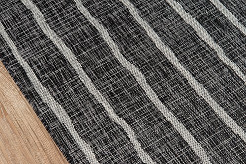 Novogratz by Momeni Villa Collection Sicily Indoor/Outdoor Area Rug, 3'3" x 5'0", Charcoal