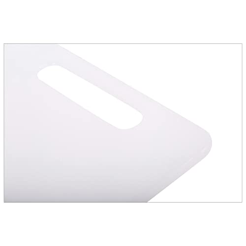 Luciano Everyday Essential Durable Plastic Cutting Board, 12 x 8.3 inches, White