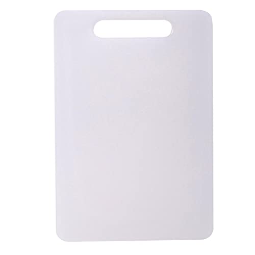 Luciano Everyday Essential Durable Plastic Cutting Board, 12 x 8.3 inches, White