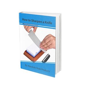 Best Whetstone Knife Sharpener Kit | 1000/6000 Grit Knife Sharpening Stone & Honing Stone | NonSlip Bamboo Base | Angle Guide, MicroFiber Polishing Cloth, & How to Sharpen a Knife eBook