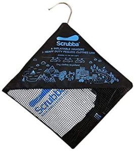 scrubba drying combo - portable, compact clothes drying kit for travel, camping, hiking