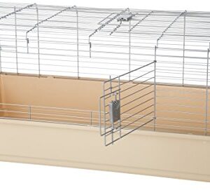 Amazon Basics Small Animal Cage Habitat With Accessories, Jumbo, Multicolor, 49 x 27 x 21 Inches