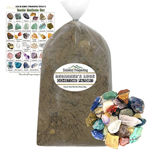 Gem Mining Rough Stone Mix | 8 POUNDS of Gemstone Paydirt | Guaranteed Gemstones | Mining Rock Dig Gem Dig