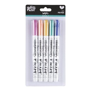dayspring bb1825 bible journaling - illustrated faith - journal it pen - 5 pack, multicolor