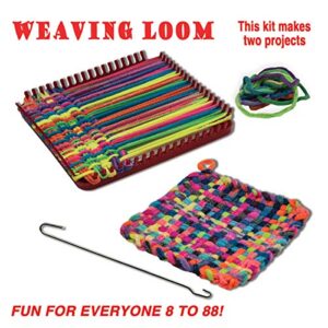 Pepperell Weaving Loom Retro Craft Kit, Red