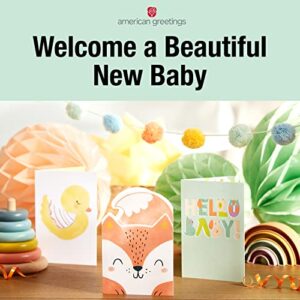 American Greetings New Baby Girl Card (Bear with Balloon)