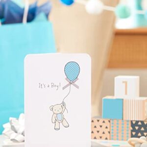 American Greetings New Baby Boy Card (Bear with Balloon)