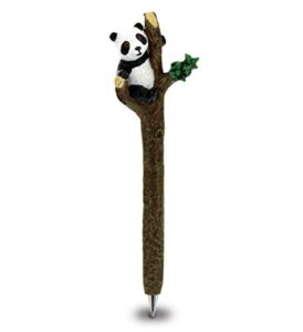 planet pens panda novelty pen - fun and unique kids and adults ballpoint pen, colorful wild life writing pen instrument for cool stationery school and office desk decor