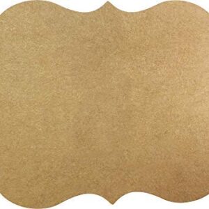 Christmas Gift Tags, 100 2” x 3” Custom Stickers for DIY Labeling (Kraft Brown)