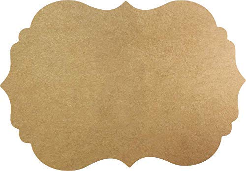 Christmas Gift Tags, 100 2” x 3” Custom Stickers for DIY Labeling (Kraft Brown)