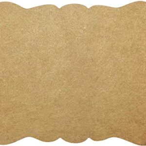 Christmas Gift Tags, 100 2” x 3” Custom Stickers for DIY Labeling (Kraft Brown)