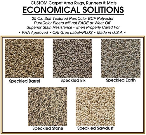 KOECKRITZ Sample Swatch (Unbound) - Speckled Elk - ECONOMICAL Solutions Collection | 25 Oz. Soft Textured 100% PureColor BCF Polyester. FHA Approved-CRI Green Label-Made in U.S.A.