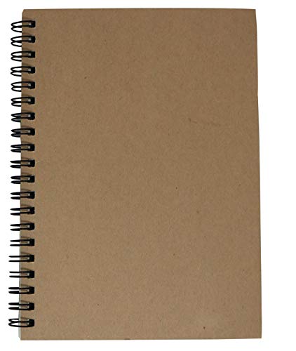 Notepads with Kraft Paper Covers (5 x 7 with Inside Flap Pocket 3-Pack, 60 sheets per notepad)