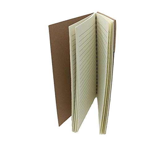 Notepads with Kraft Paper Covers (5 x 7 with Inside Flap Pocket 3-Pack, 60 sheets per notepad)