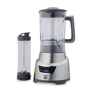 kenmore elite 76773 1.3 horsepower blender with single serve cup in stainless steel