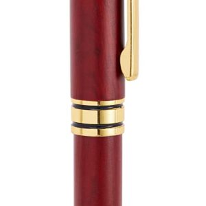 Juvale 2 Pack Luxury Rosewood Pen Set for Men, Fancy Ballpoint Pens with Black Ink Refills, Gift Boxed for Executives, Business, and Office Use