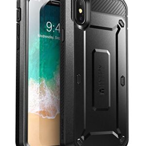 SUPCASE Unicorn Beetle Pro Series Case Designed Designed for iPhone X, with Built-In Screen Protector Full-body Rugged Holster Case for Apple iPhone X / iPhone 10 (2017 Release) (Black)