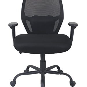 Amazon Basics Big & Tall Swivel Office Chair - Mesh with Lumbar Support, 450-Pound Capacity - Black