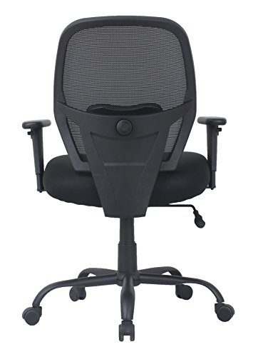 Amazon Basics Big & Tall Swivel Office Chair - Mesh with Lumbar Support, 450-Pound Capacity - Black