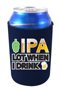 ipa lot when i drink collapsible can coolie (1, navy)